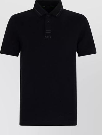 HUGO BOSS cotton polo shirt short sleeves collar