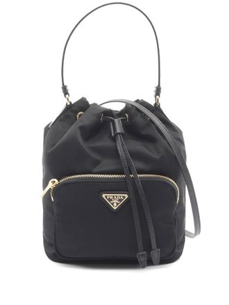 Prada Borsa a secchiello Tessuto Duet 2013-2025 - Nero