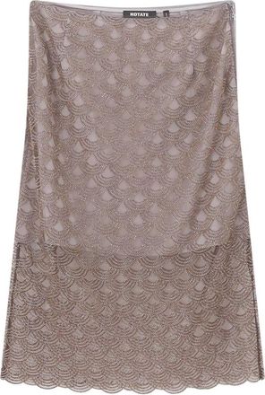 Rotate Rotate Birger Christensen, Rokken, Dames, Bruin, L, Pailletten, Midi Rok