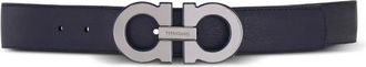 Ferragamo Cintura reversibile Gancini - Blu