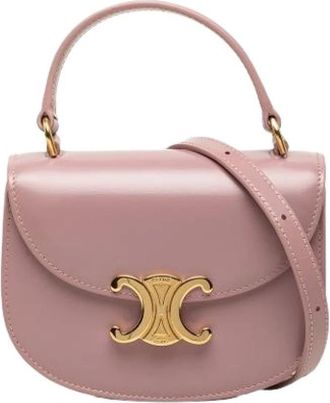 Celine Pre-owned Clea - Dames - Vintage Mini Tas - Roze - ONE Size - Leer - Vintage