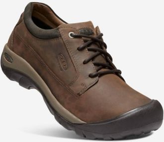 Keen Mens Austin Casual Waterproof Shoes In Chocolate Brown/black Olive