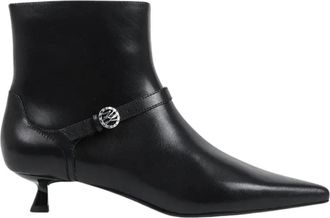 Karl Lagerfeld Schoenen, Dames, Zwart, 36 EU, Leer, Pasha Enkellaarsjes