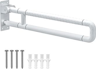 OEM Barra De Apoyo Para Inodoro De 60 Cm, Plegable, De Acero Inoxidable, Soporta Hasta 300-350 Kg, Ideal Para Personas Con Discapacidad, Personas Mayores 