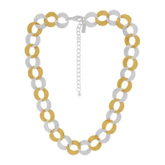 Dansk Copenhagen Audrey In:store Korte 2-Tone Ketting - Dames - Accessoires - Geel - Maat: ONE Size