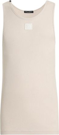 Dolce & Gabbana PLAQUE TANK TOP Size: 52, colour: BEIGE