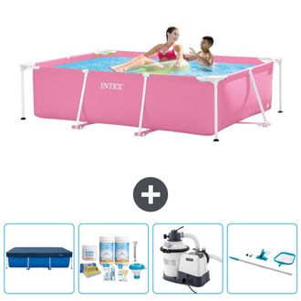 Intex Piscina Con Estructura Rectangular - 220x150x60 Cm - 7-piezas Scb65