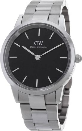 Daniel Wellington Iconic Link Quartz Black Dial Unisex Watch DW00100342