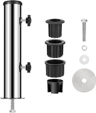 OEM Se Suministran Tubos Verticales Para Sombrillas De Jard&iacute;n, Tubo Vertical Para Sombrillas Universal Con Anillo Reductor Tlg 3 (48/38/32 Mm), Soportes P