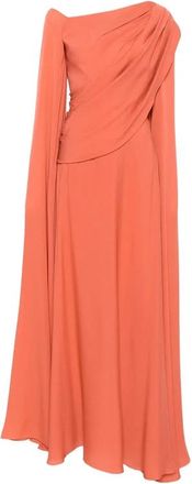 Elie Saab D1079 Sucor Gown - Dames - Avondkleed - Oranje - S - Kleedjes