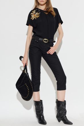 Isabel Marant Top Sakine, Womens, Black