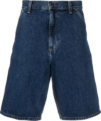 Carhartt Work in Progress denim cargo shorts - men - Polyester/Cotton/Organic Cotton - 30 - Blue