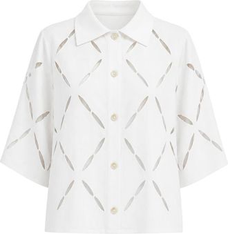 Liviana Conti Overhemden, Dames, Wit, L, Shirts