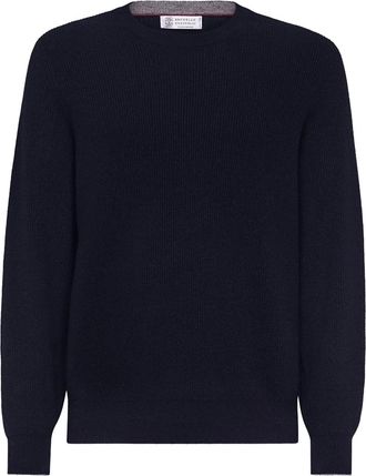 Brunello Cucinelli Maglione girocollo - Blu