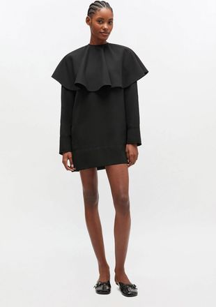 Ganni Black Circle Collar Dress - Size 32