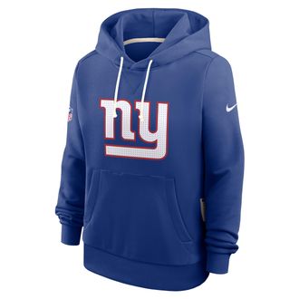 Nike New York Giants Sideline Nike Womens Dri-FIT NFL Pullover Hoodie in Blue | 03C34EW8I-A0M