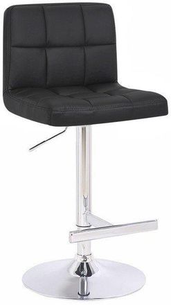 Netfurniture Prill Black Bar Bar Stool Fully Adjustable