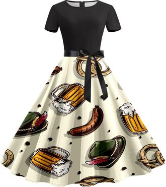 Generic Oktoberfest Outfits for Women Dirndl Dress for German Traditional Bavarian Costume 2025 New Oktoberfest Outfit Women