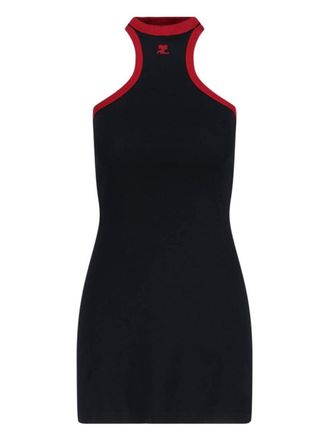 Courr&egrave;ges Mini Shift Dress - Black