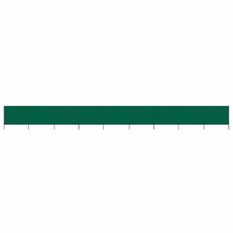vidaXL Paravientos De 9 Paneles Tela Verde 1200x160 Cm Vidaxl