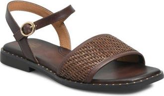 S&ouml;fft Elrose Ankle Strap Sandal in Brown at Nordstrom, Size 6.5