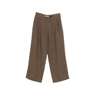 R&oacute;he Drawstring Pleat Trousers