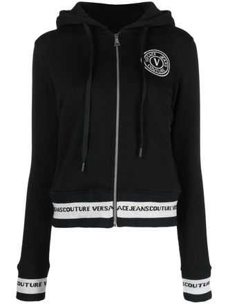 Versace Jeans Couture Felpa con ricamo - Nero
