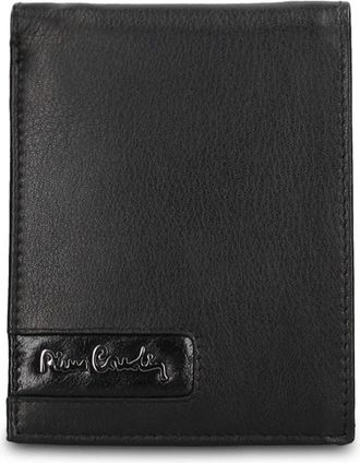 Pierre Cardin Essential Leren Portemonnee - Heren - Accessoires - Zwart - Maat: ONE Size Zijde