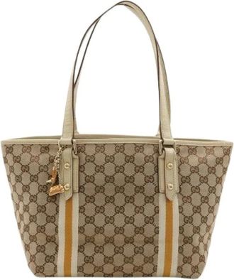 Gucci Pre-owned Tote Bags, female, Multicolor, Size: ONE SIZE Pre-owned Canvas Tote Bag