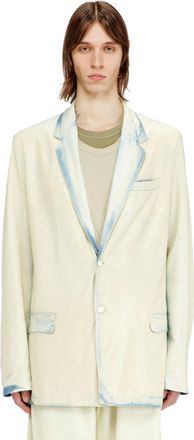 Diesel Blazer in fluid X-Ray bleach denim - Denim Jackets - Man - Blue