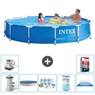 Intex Piscina Con Estructura Redonda - 366x76 Cm - 8-piezas S31738