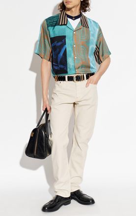 Versace Silk Short-sleeve Shirt, Mens, Multicolour
