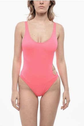 Diesel Solid One-Piece Swimsuit BFSW-PAMELA-O With Open Back size Xxs