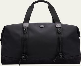 Moncler Mens Tech Water-Repellent Leather-Trim Duffel Bag