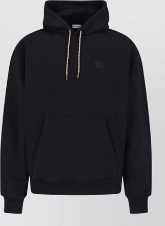 Burberry hooded sweatshirt plaid elbows kangaroo pocket