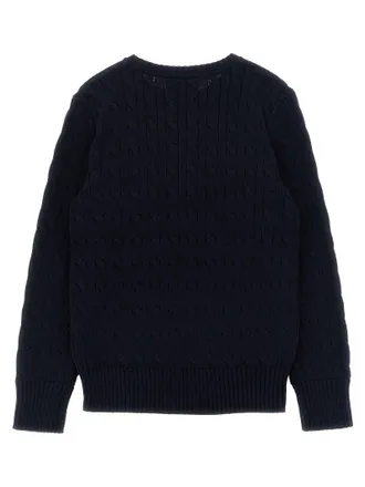 Polo Ralph Lauren Cable-Knit Crewneck Sweater - Navy