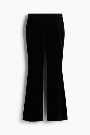 H&M Ausgestellte Velourshose - Schwarz