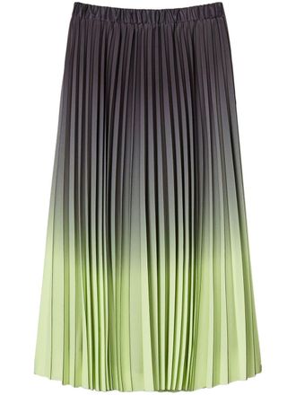 Twin-Set Georgette midi-rok - Grijs