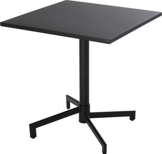 Oviala Mesa cuadrada de jard&iacute;n tipo bistr&oacute; con tapa plegable, gris antracita