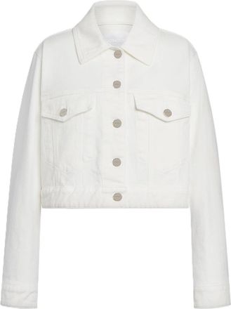 Dondup Cropped Jacket with Classic Collar and Minimalist Design