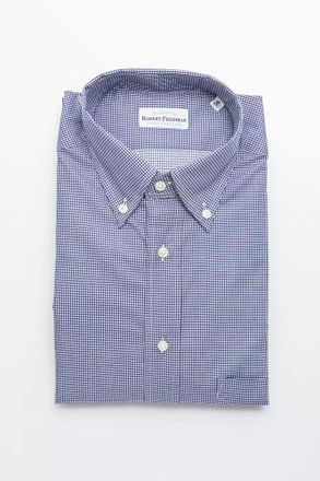 Robert Friedman Blue Cotton Mens Mens Shirt