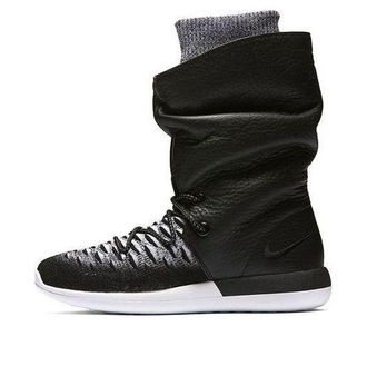 Nike (WMNS) Nike Roshe 2 Flyknit Hi Black White 861708-002