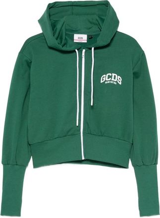 GCDS Zip-up Logo-print Hoodie