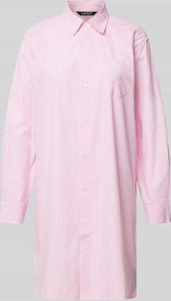 Lauren Ralph Lauren Nachthemd mit Brusttasche in Rosa, Größe XS