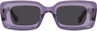Loewe Anagram Zonnebril - Dames - Zonnebrillen - Paars - 46 MM - Accessoires