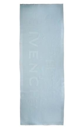 Givenchy 4G Reversible Wool Scarf in Ice Blue at Nordstrom Rack