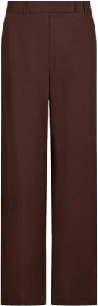 Liu Jo Pleated Wide-leg Trousers - female - Liu Jo - Wide Trousers - Brown - XS - Trousers