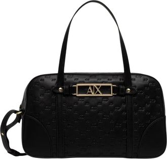 A|X Armani Exchange Handtas met handvat - Dames - Handtassen - Zwart - ONE Size - Polyester - Tassen