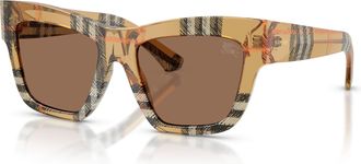 Burberry Brown Cat Eye Ladies Sunglasses BE4449F 414673 53