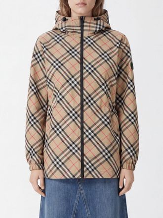 Burberry Giacca a vento con cappuccio e motivo Vintage Check a contrasto